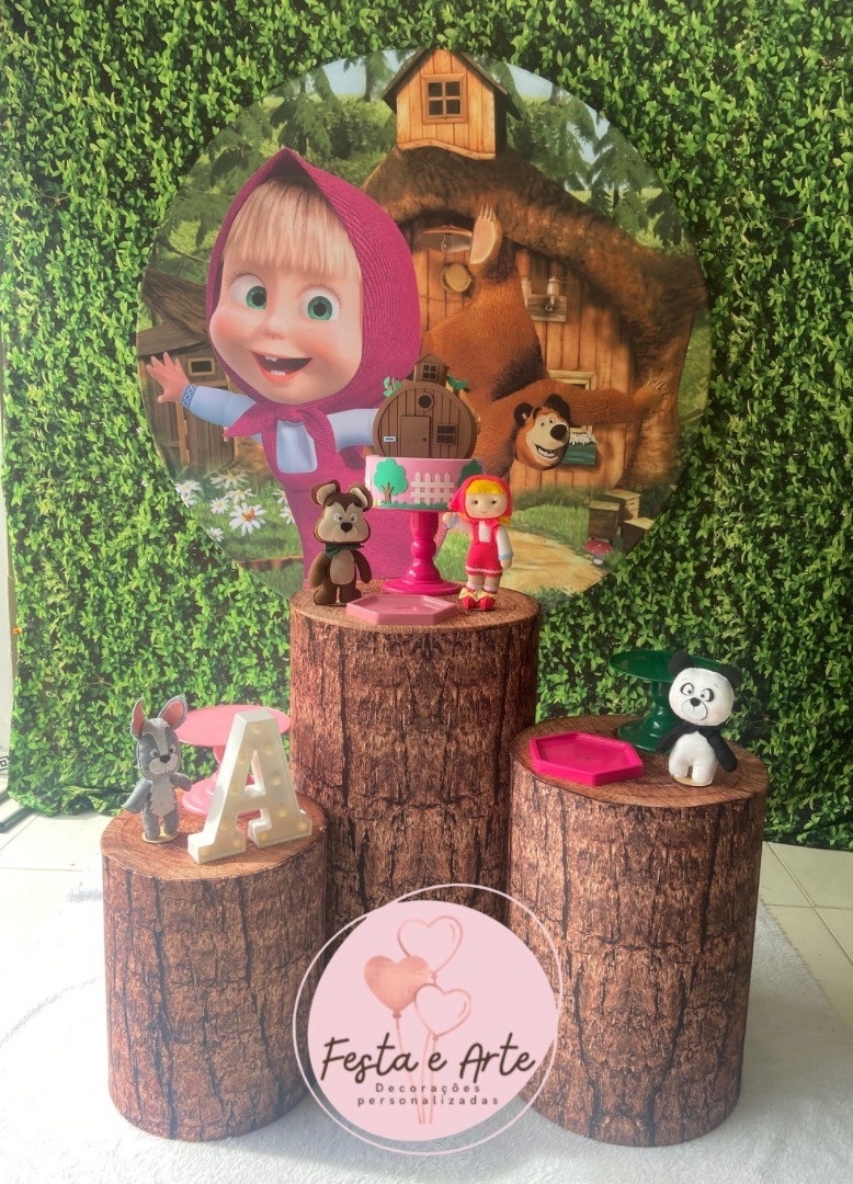 Masha E O Urso - Festa e Arte Decorações