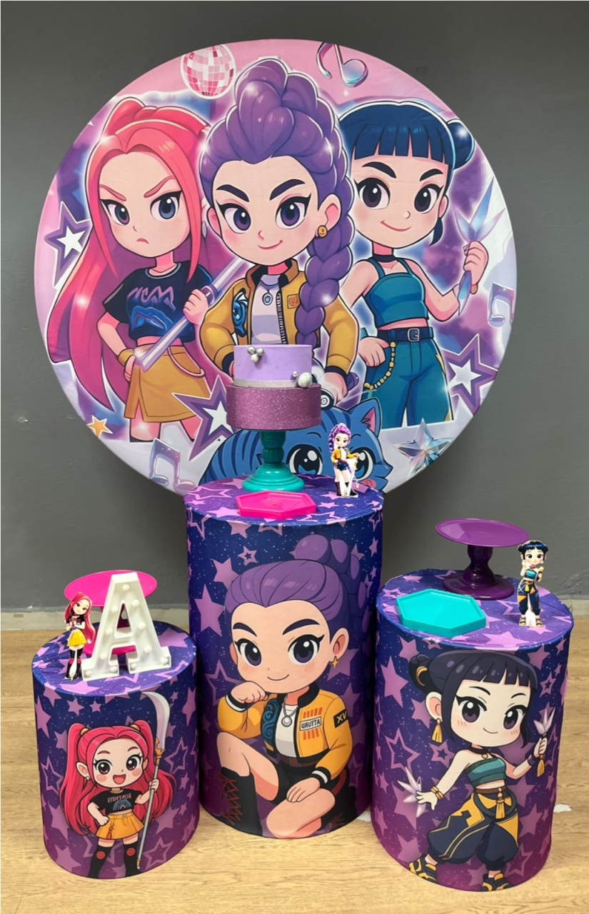 Guerreiras Do K-Pop Cute - Festa e Arte Decorações