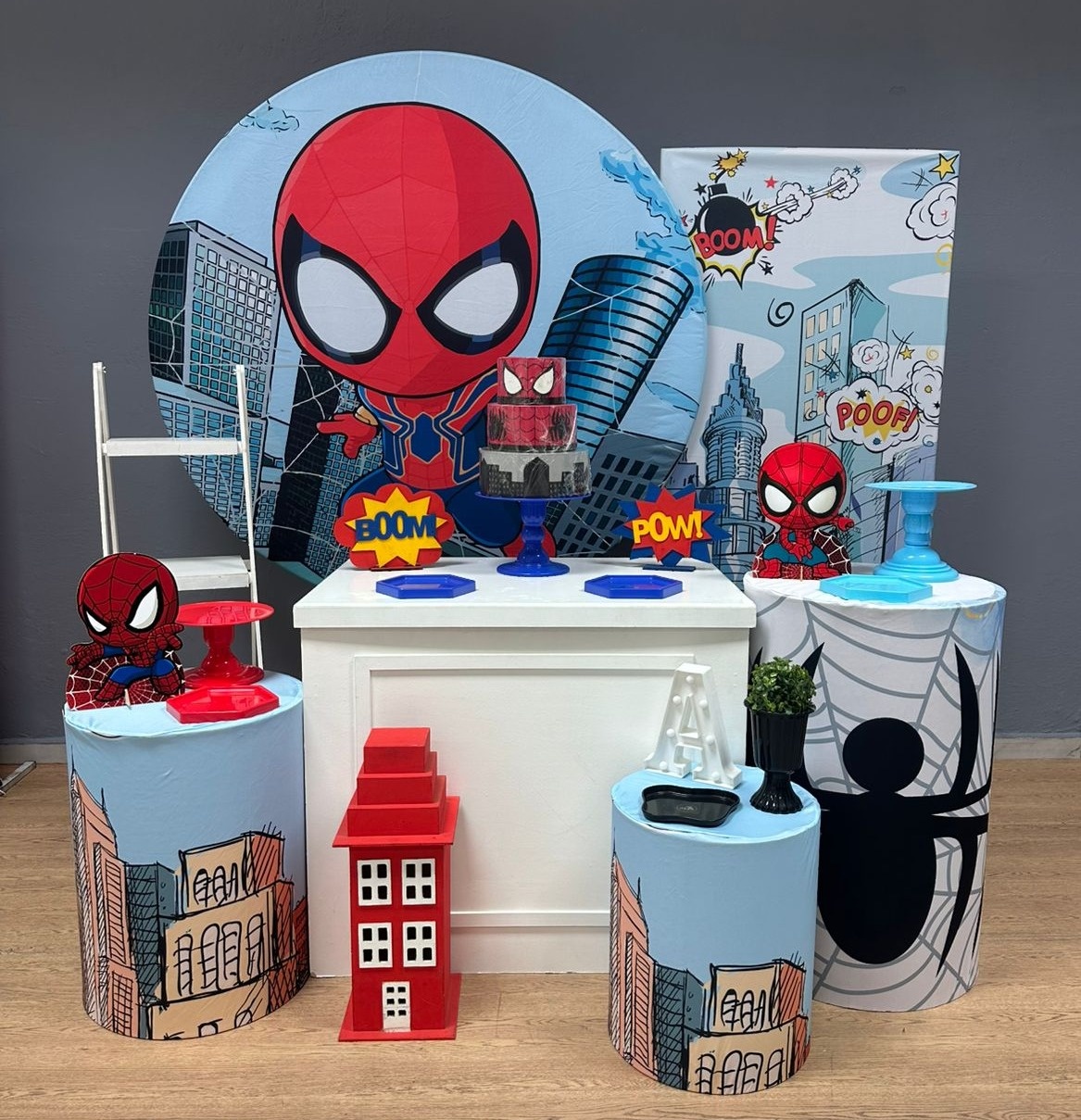 Homem Aranha Baby - Ouro - Festa e Arte Decorações