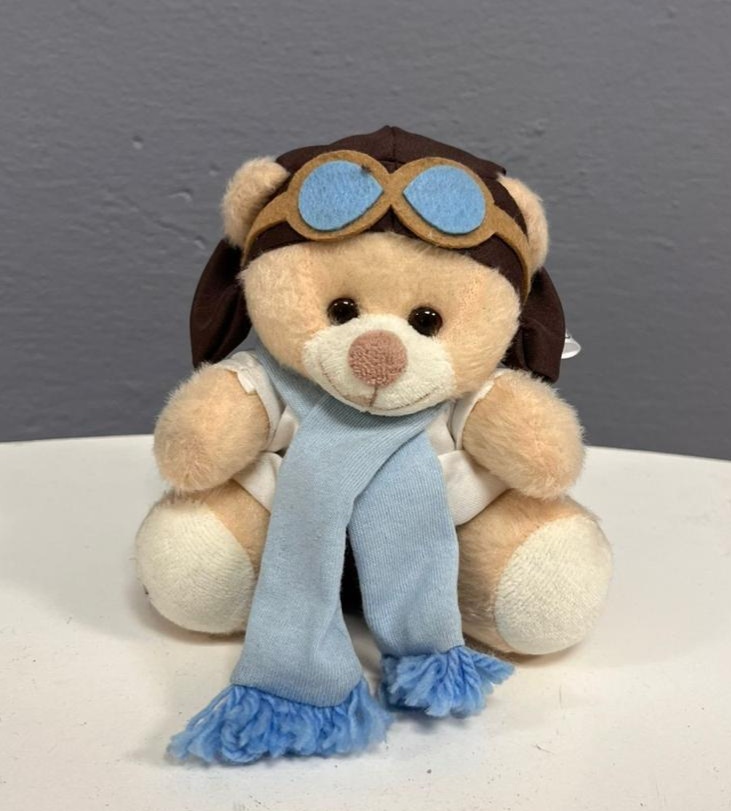 Urso Luxo Aviador - Festa e Arte Decorações