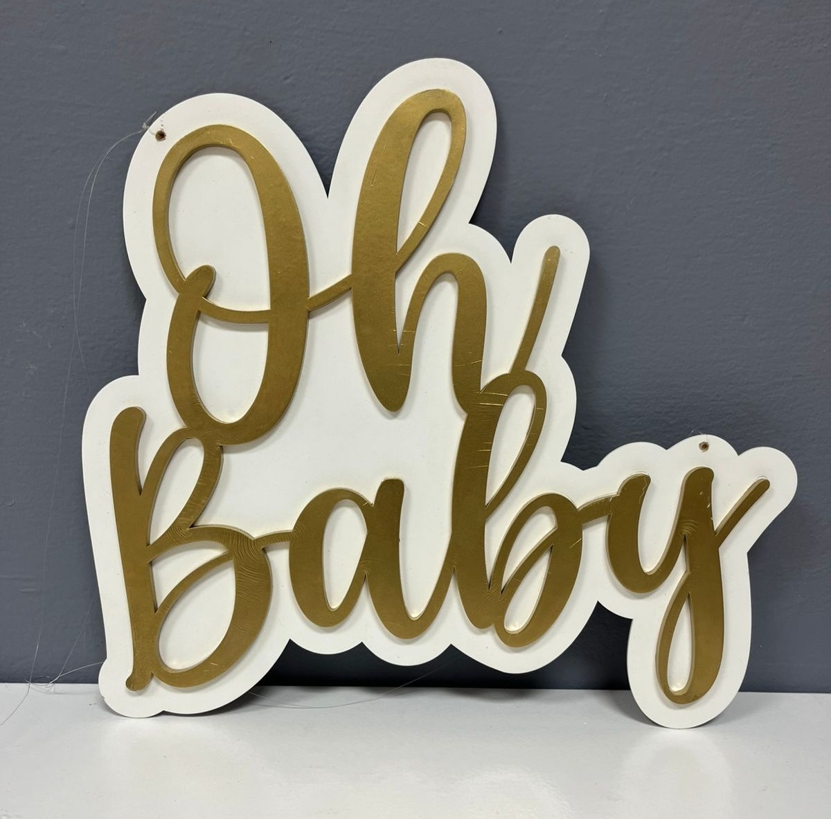 Display Letreiro Mdf - Oh Baby  - Festa e Arte Decorações