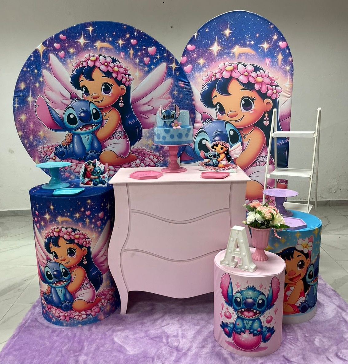 Lilo E Stitch Asas - Ouro - Festa e Arte Decorações