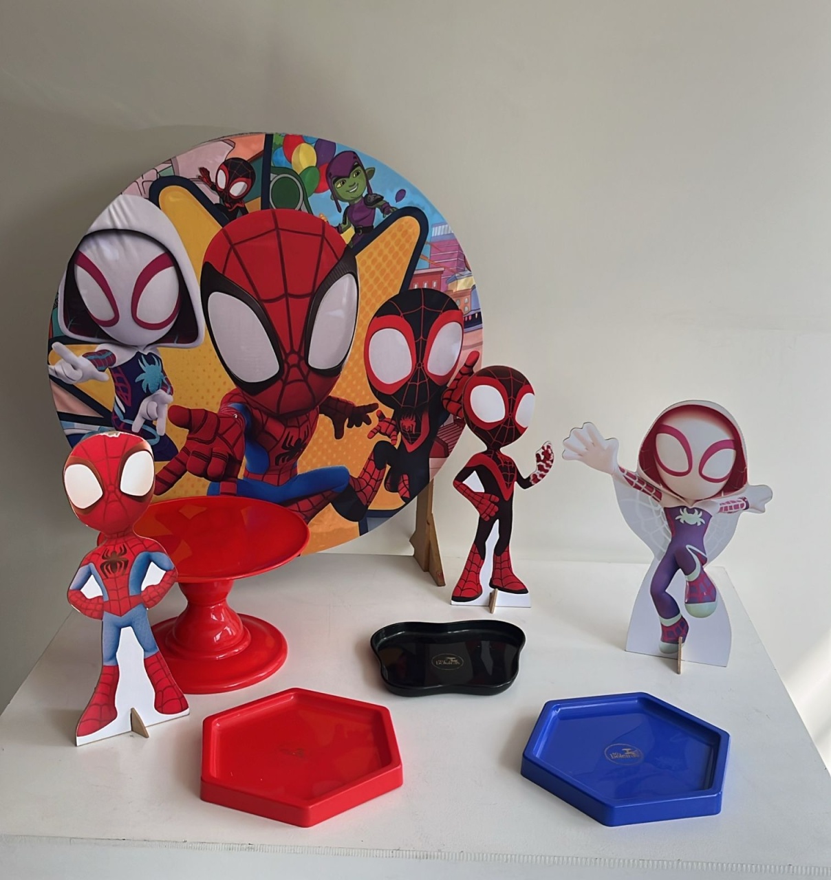 Mk - Aranha Fantasma - Spidey E Seus Amigos Cute - Festa e Arte Decorações