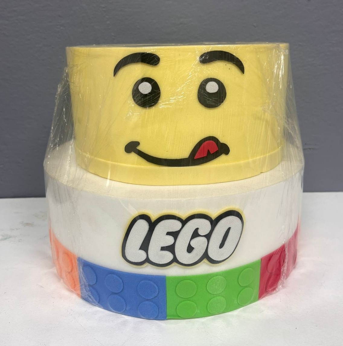 Bolo Fake - Lego - Festa e Arte Decorações