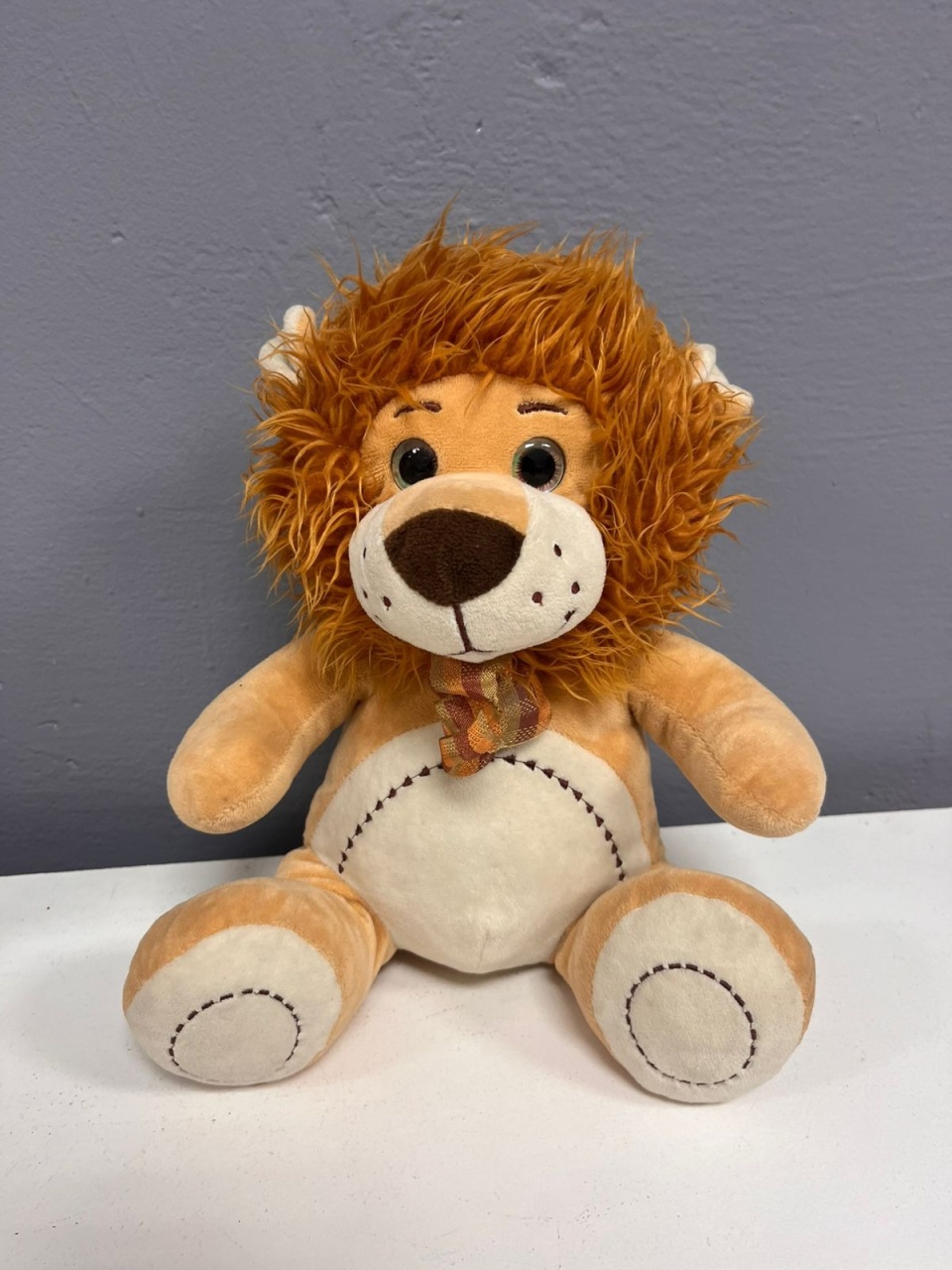 Urso de Pelúcia M de Mesa -  Leão - Festa e Arte Decorações