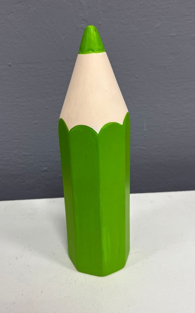 Lápis Verde - Cerâmica  - Festa e Arte Decorações