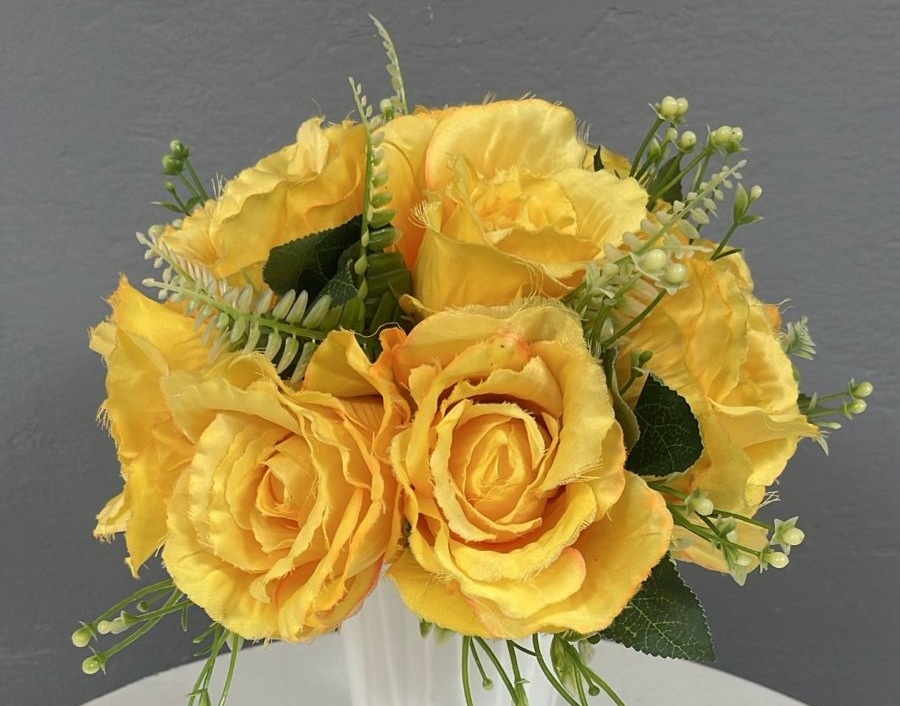Flor - Rosas Amarelo Claro - Festa e Arte Decorações