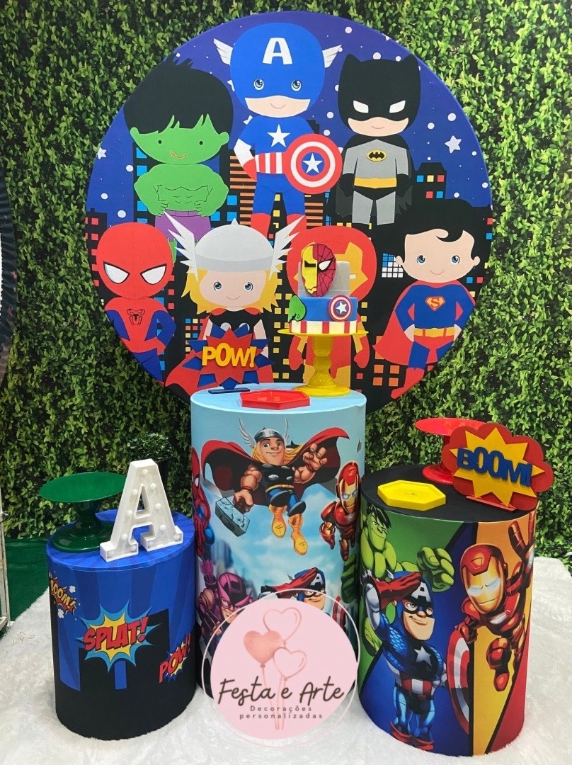 Vingadores - Heróis Baby - Festa e Arte Decorações