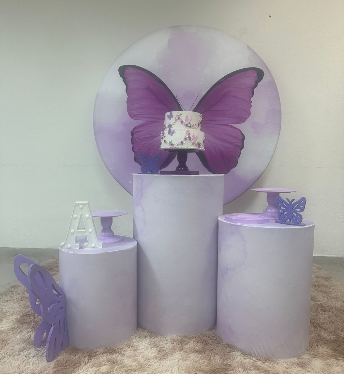 Borboleta - Lilás - Festa e Arte Decorações