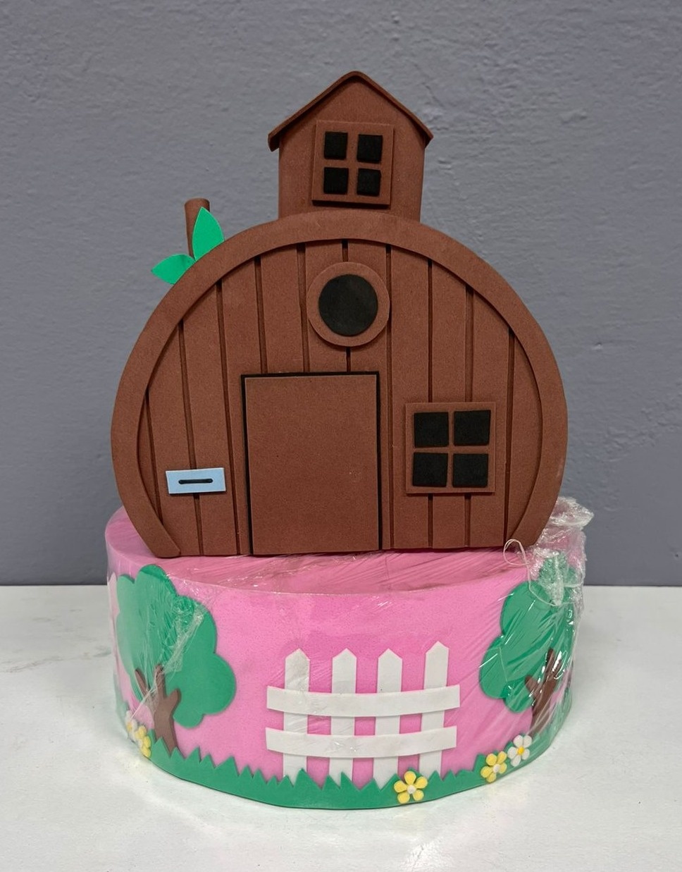 Bolo Fake - Masha E O Urso - Festa e Arte Decorações