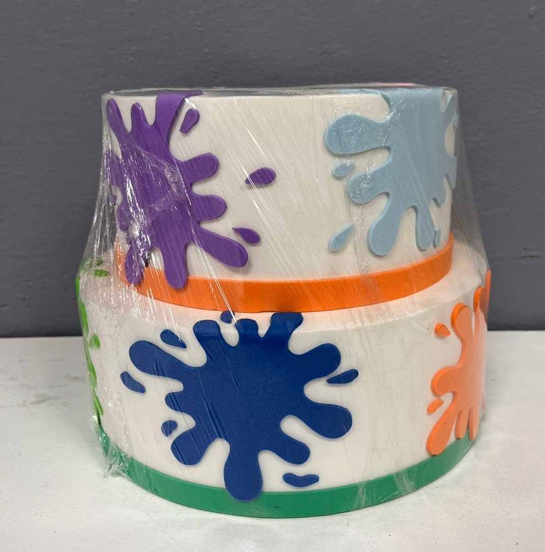 Bolo Fake - Slime/Tinta - Festa e Arte Decorações