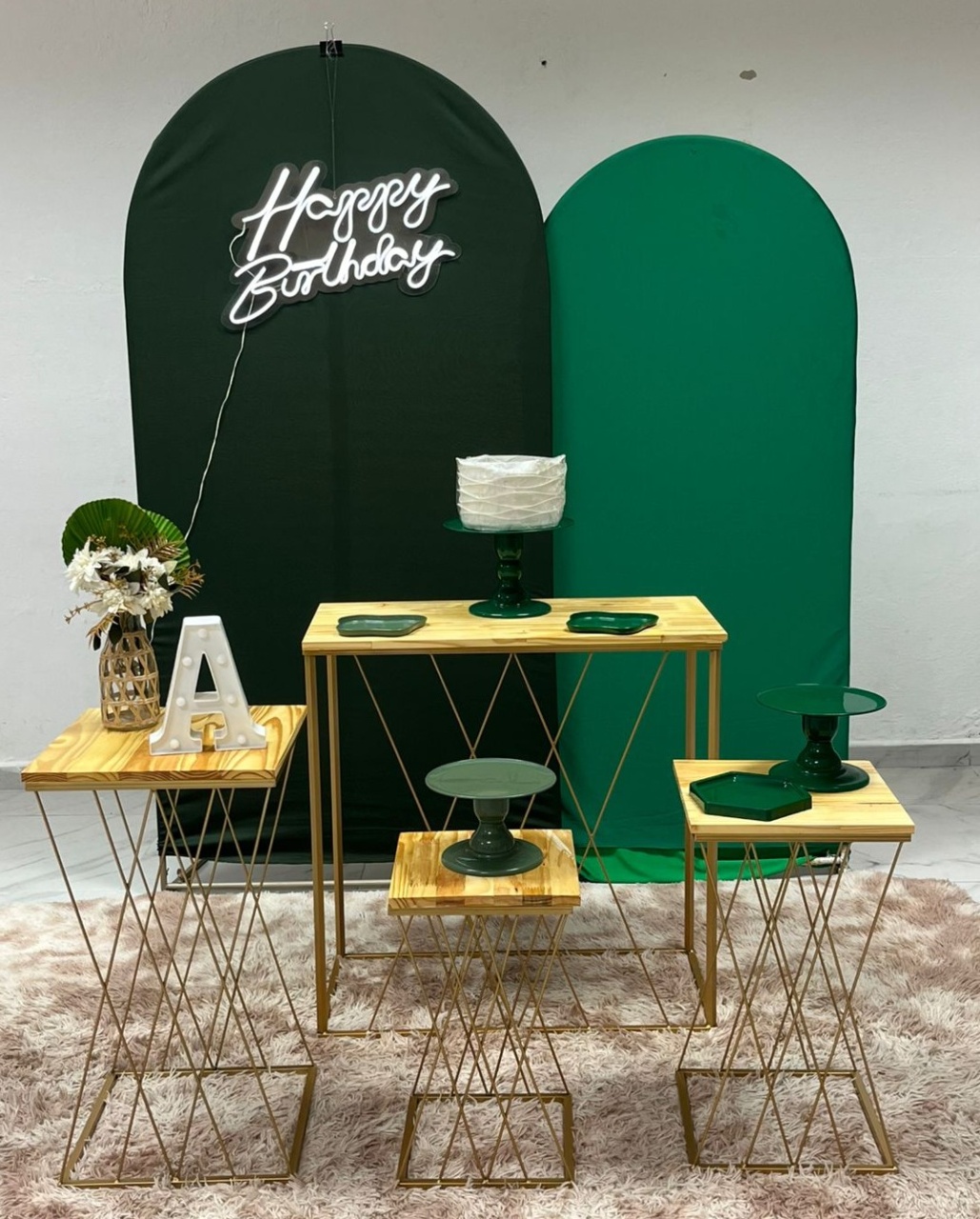 Luxo Ll - Verde Folha  - Festa e Arte Decorações