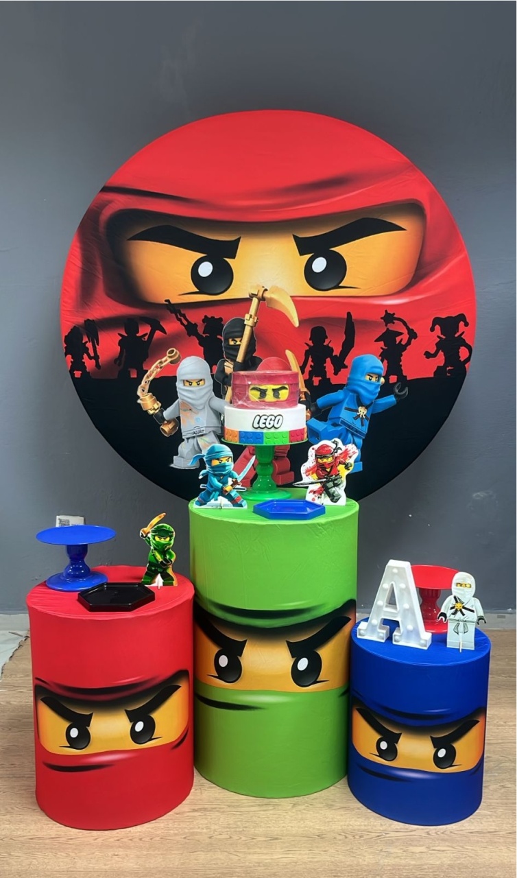 Lego Ninjago - Festa e Arte Decorações