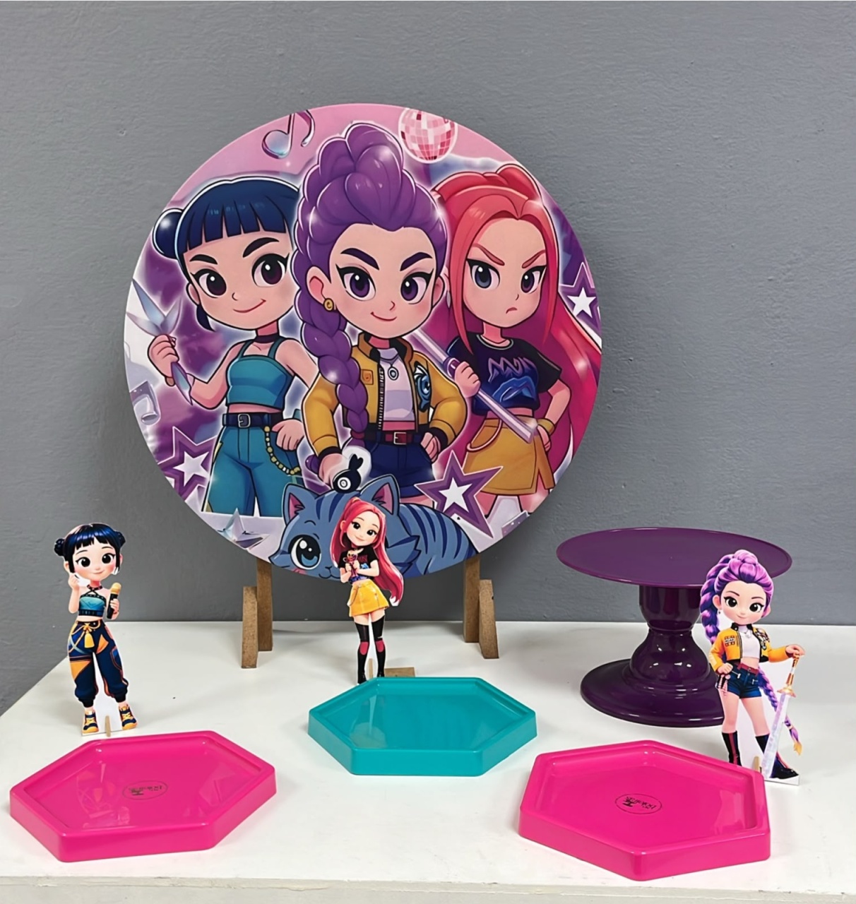 Mk - Guerreiras Do K-Pop Cute - Festa e Arte Decorações