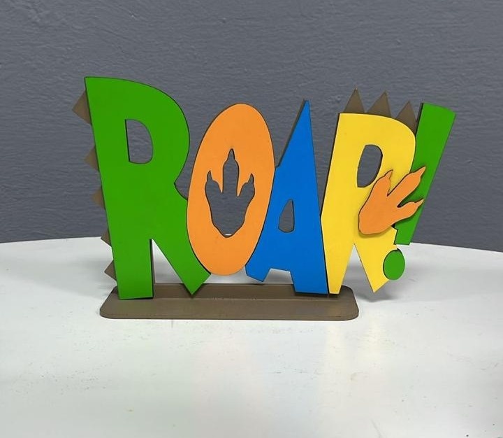 Display 3D - Roar (Dino) - Festa e Arte Decorações