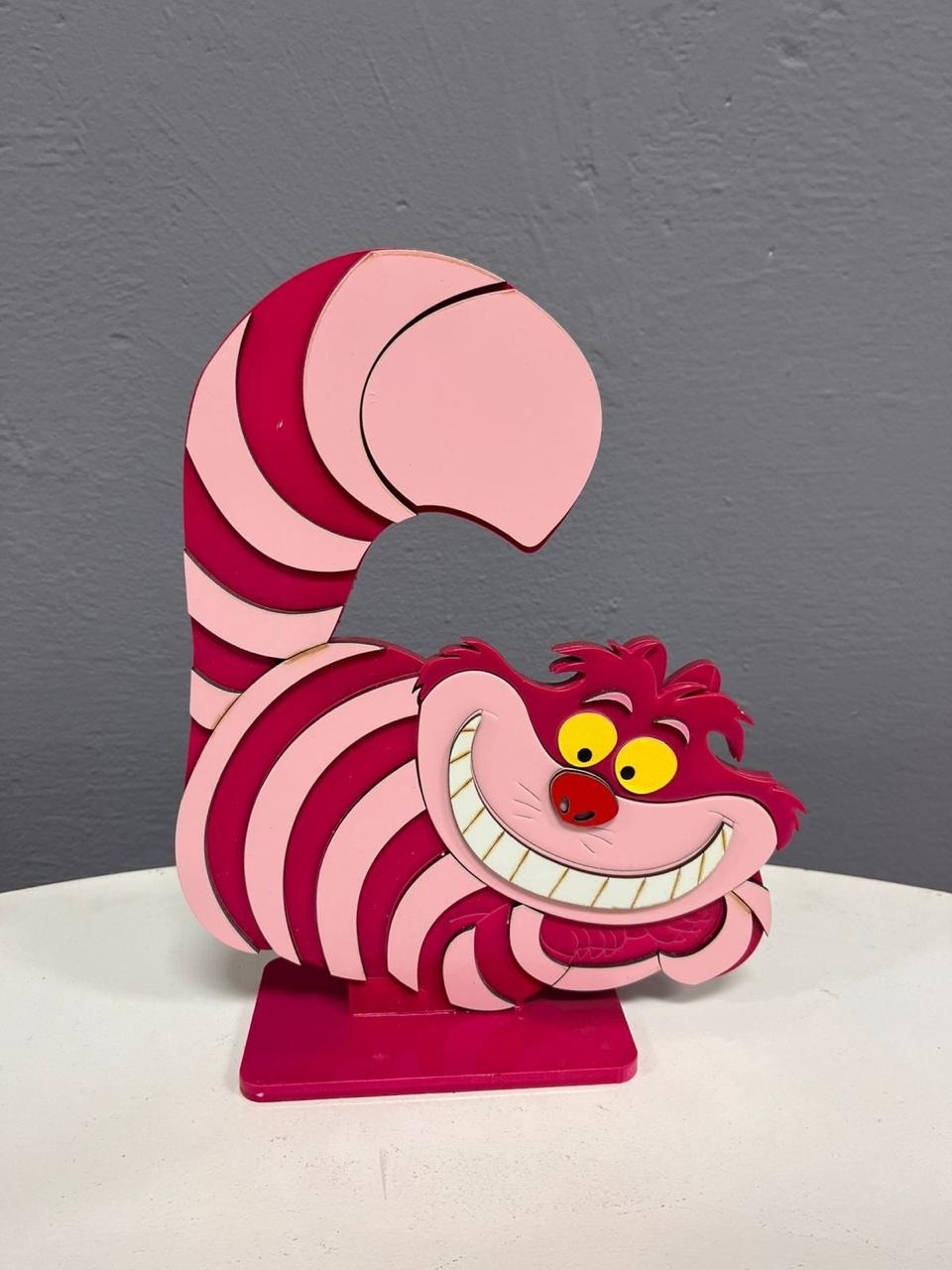 Display 3D - Gato Cheshire (Alice No País das Maravilhas) - Festa e Arte Decorações