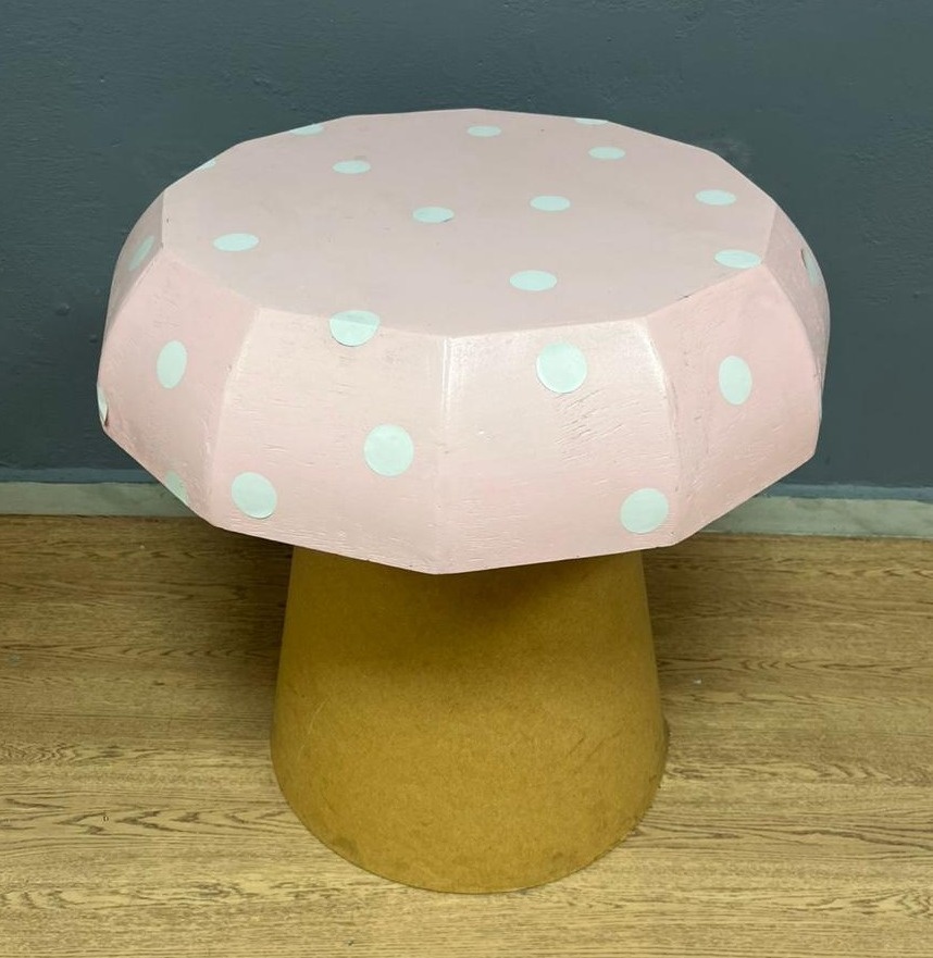 Mesa Cogumelo P - Rosa - Festa e Arte Decorações