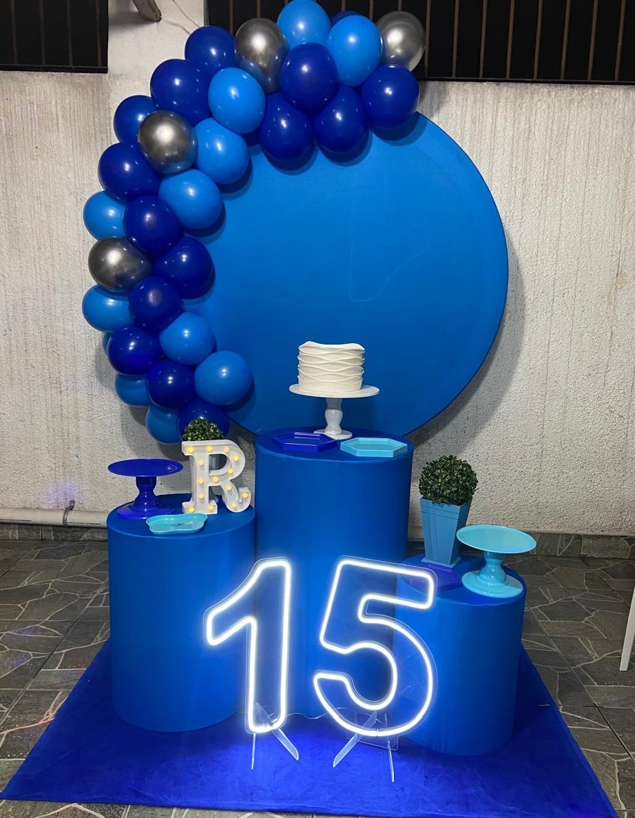 Azul Turquesa - Festa e Arte Decorações
