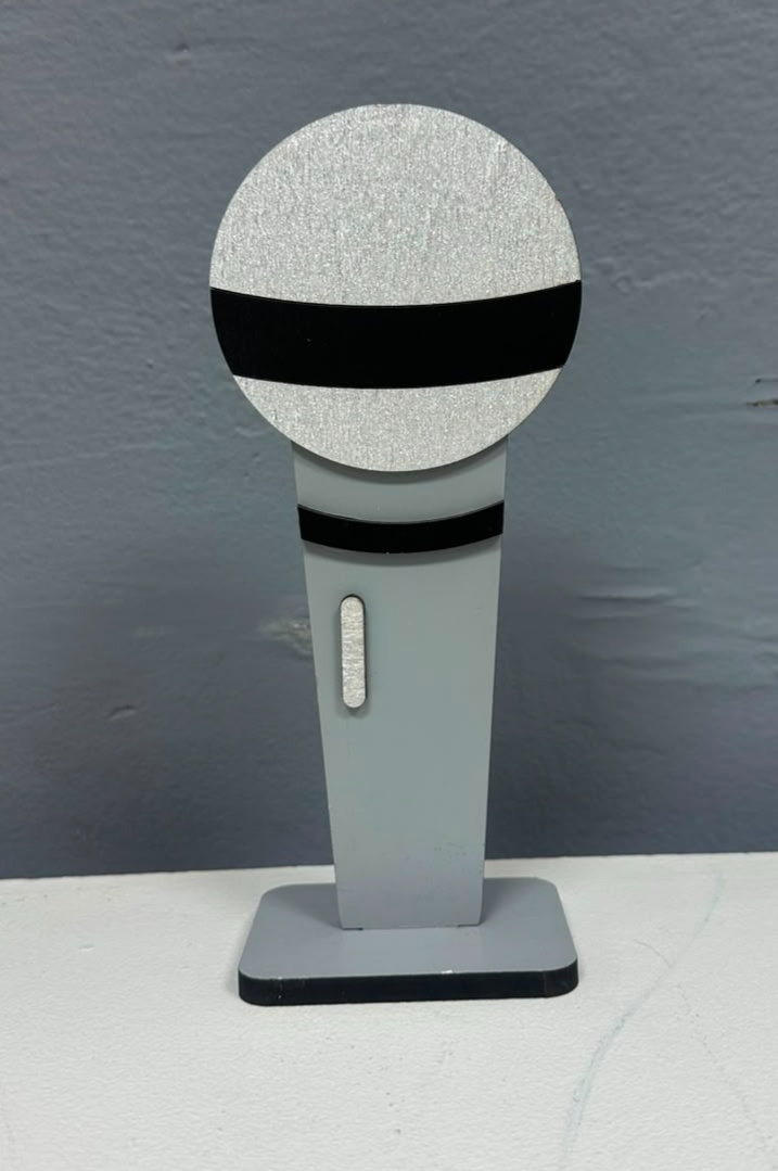 Display 3D - Microfone - Festa e Arte Decorações