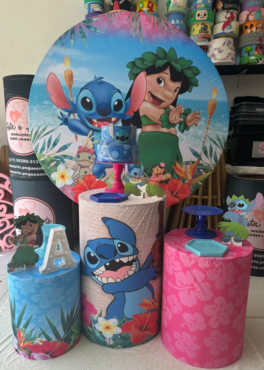 Lillo E Stitch Praia - Festa e Arte Decorações