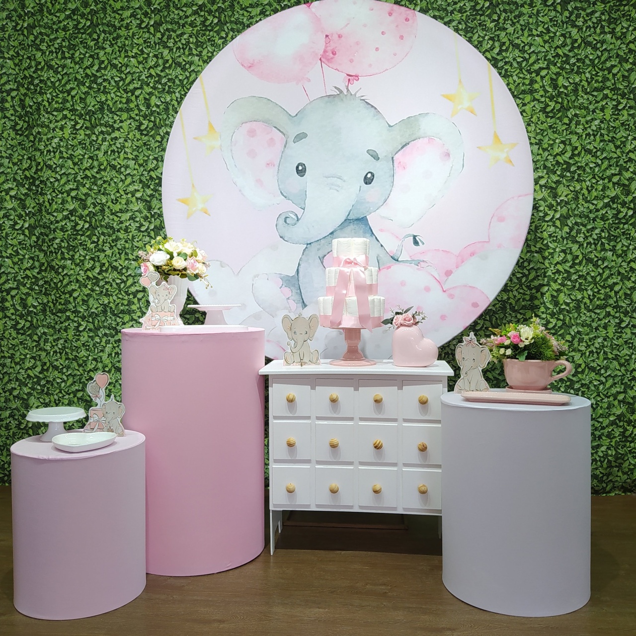 Kit Encanto - Elefantinha Rosa - Detalhes