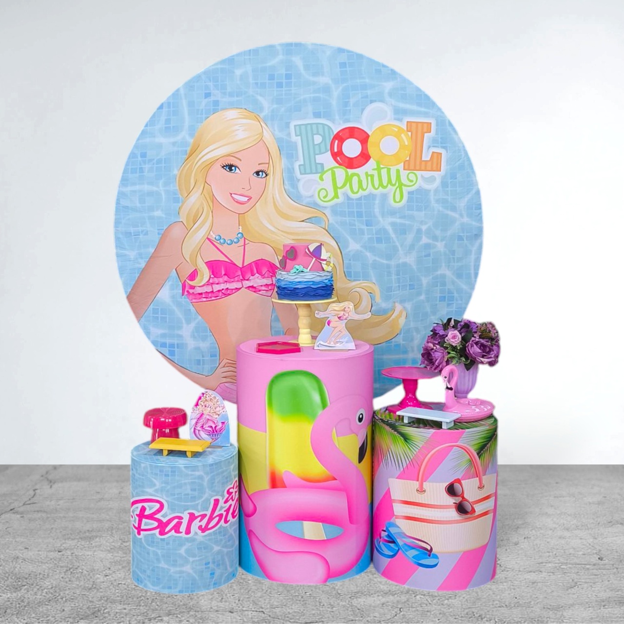 Kit Ouro Pool Party da Barbie - Detalhes