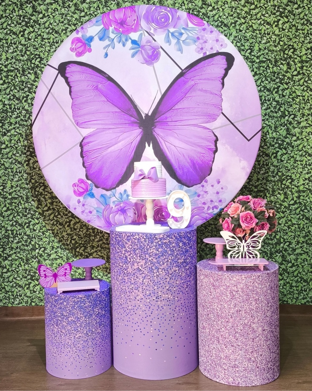 Kit Ouro - Borboleta Lilas  - Detalhes
