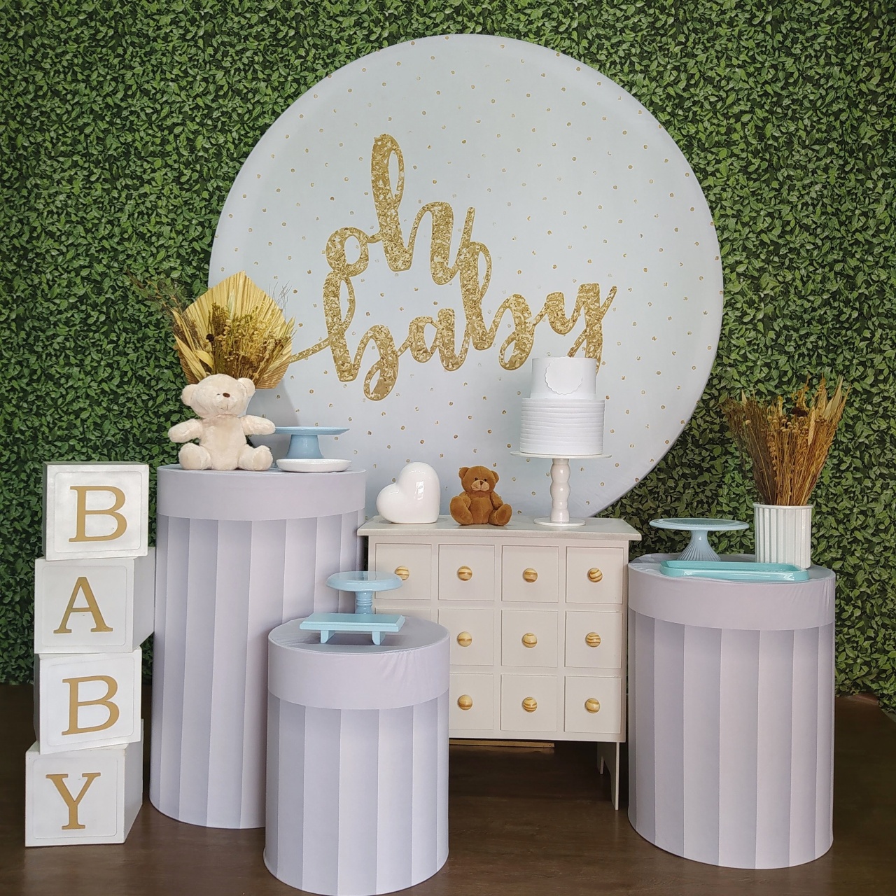 Chá de Bebê Oh Baby Azul - Encanto  - Detalhes
