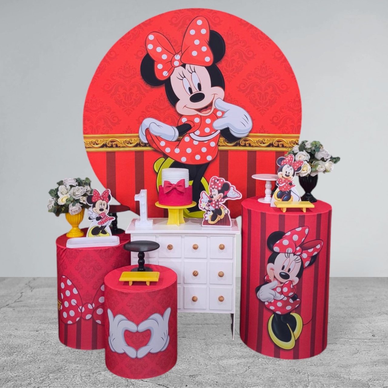 Kit Encanto - Minnie Vermelha  - Detalhes