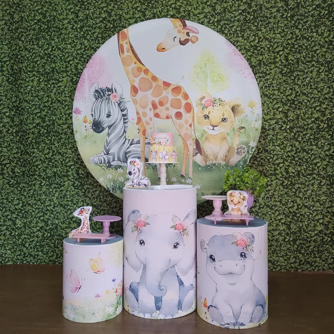 Kit Ouro - Safari Rosa  - Detalhes