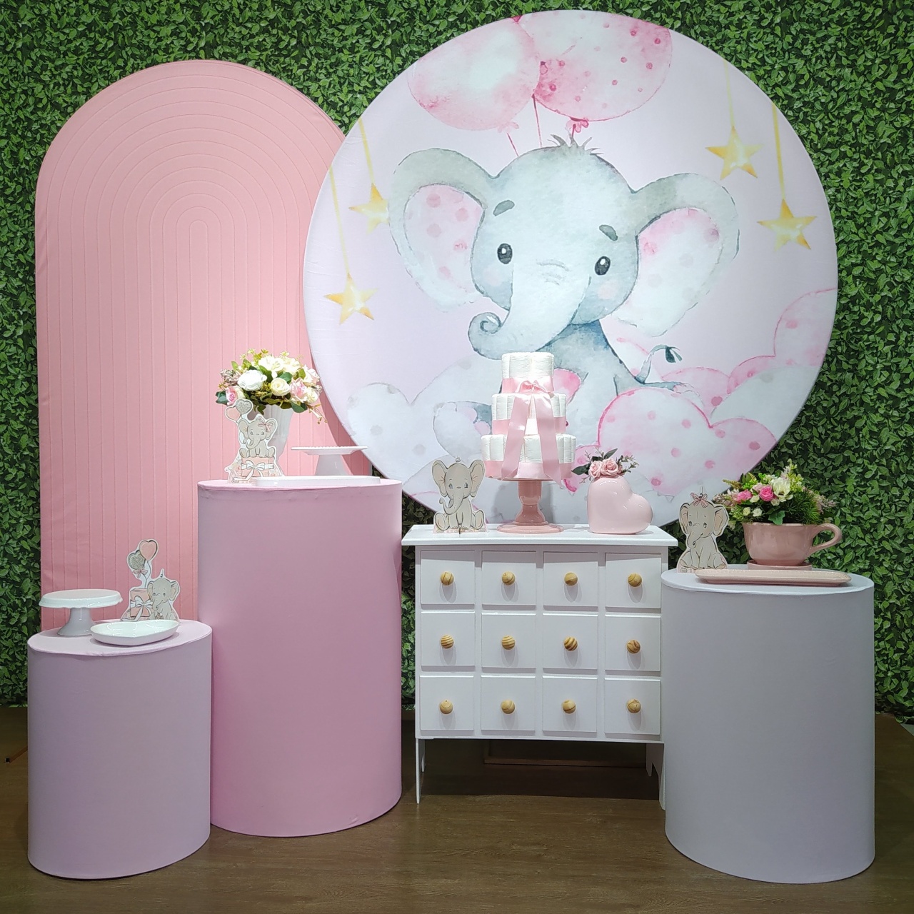 Kit Diamante - Elefantinha Rosa - Detalhes