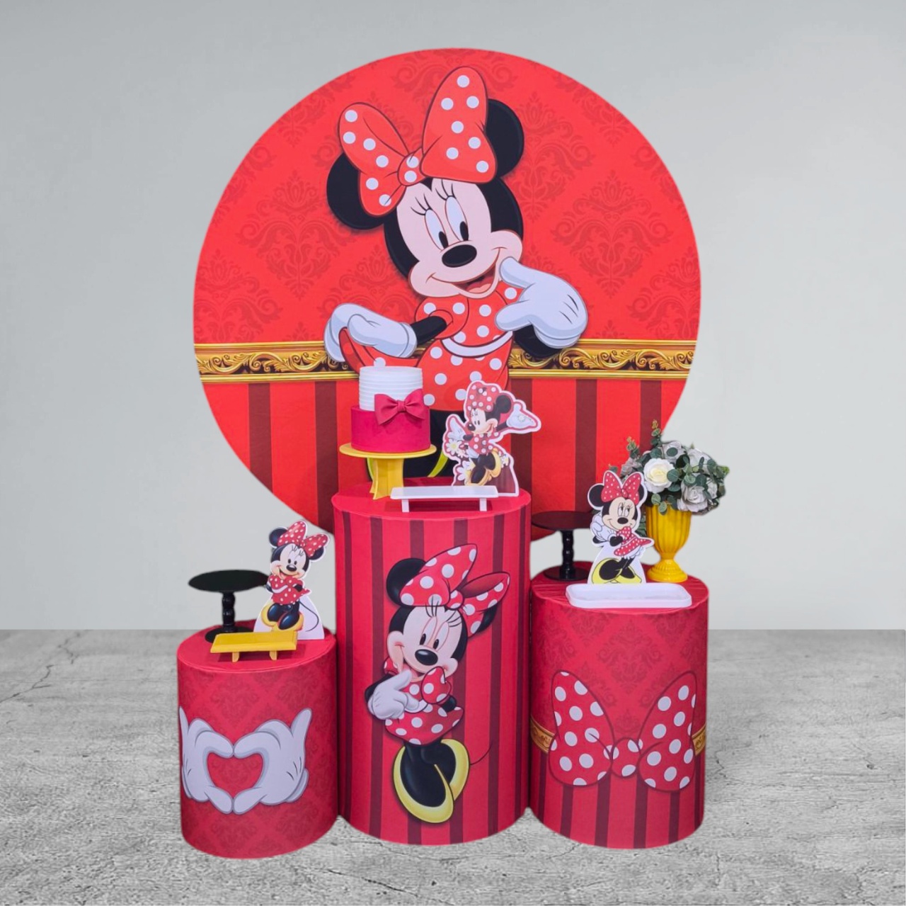 Kit Ouro Minnie Vermelha - Detalhes