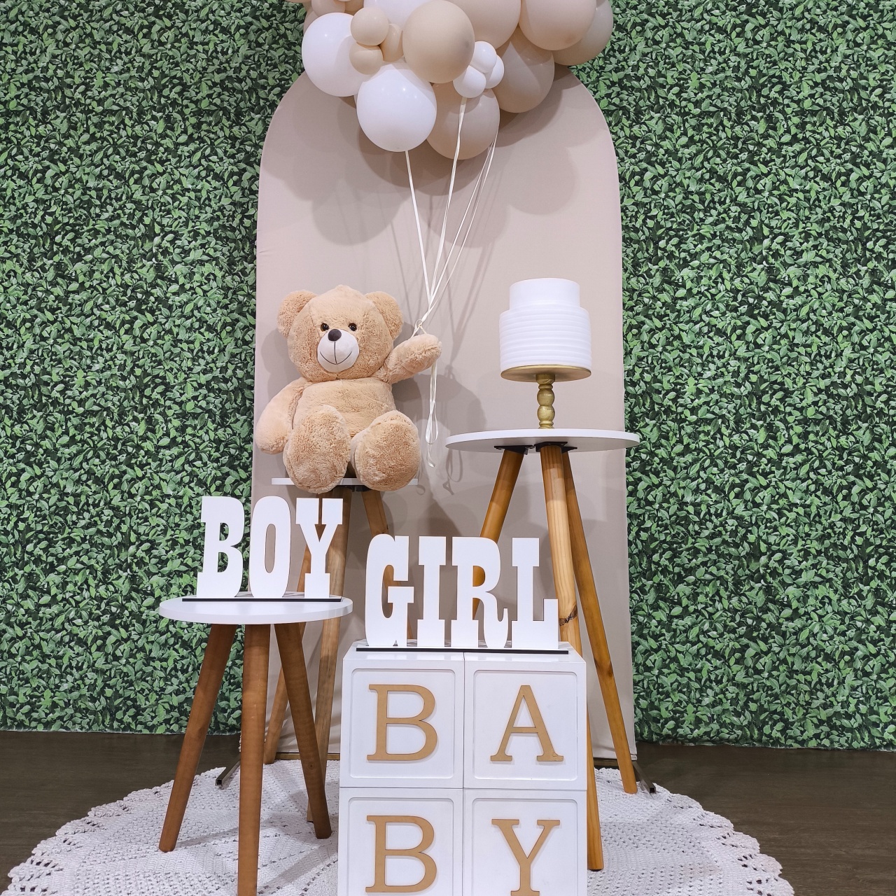 Composição Urso Com Balões - Detalhes