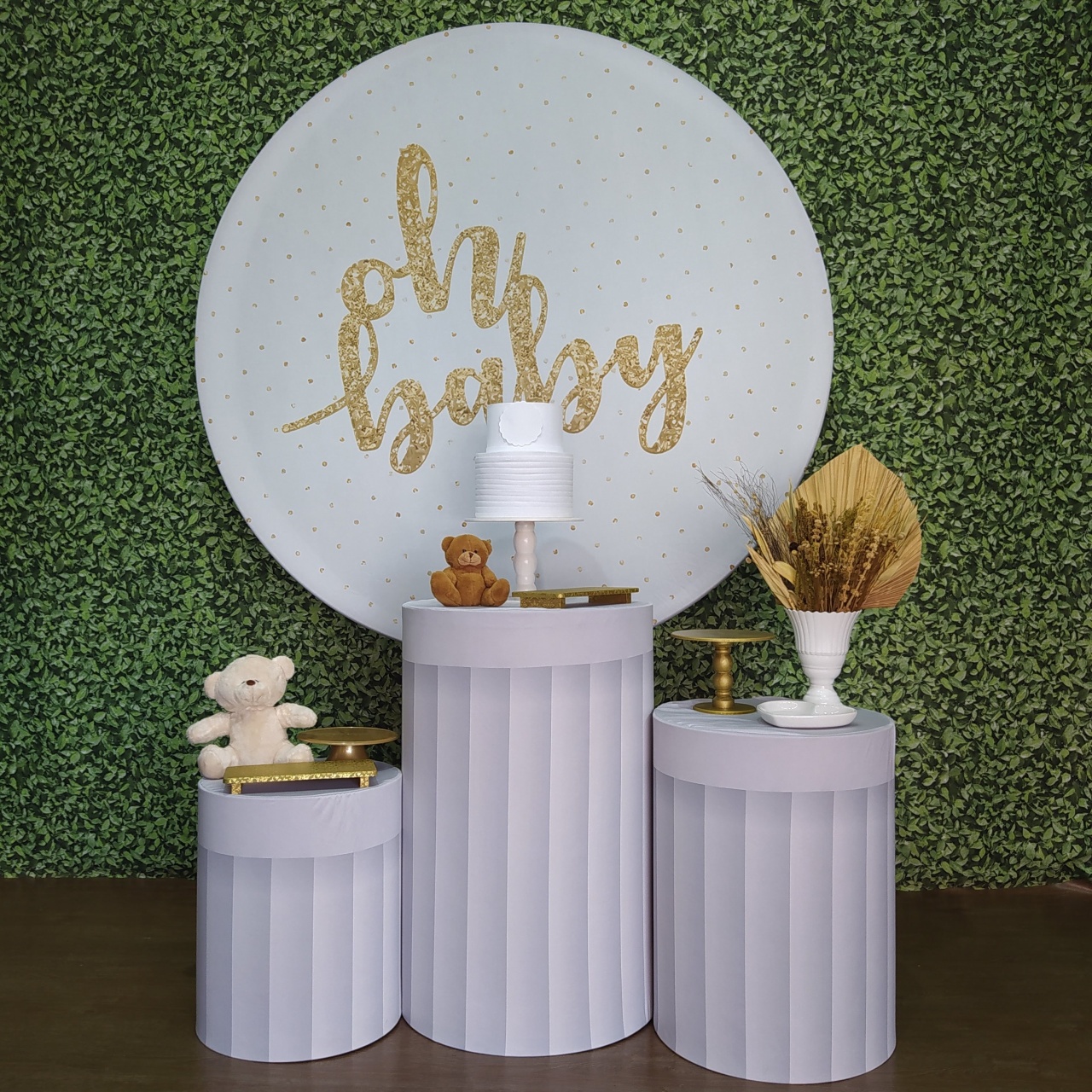 Chá Revelação Oh Baby Dourado - Detalhes