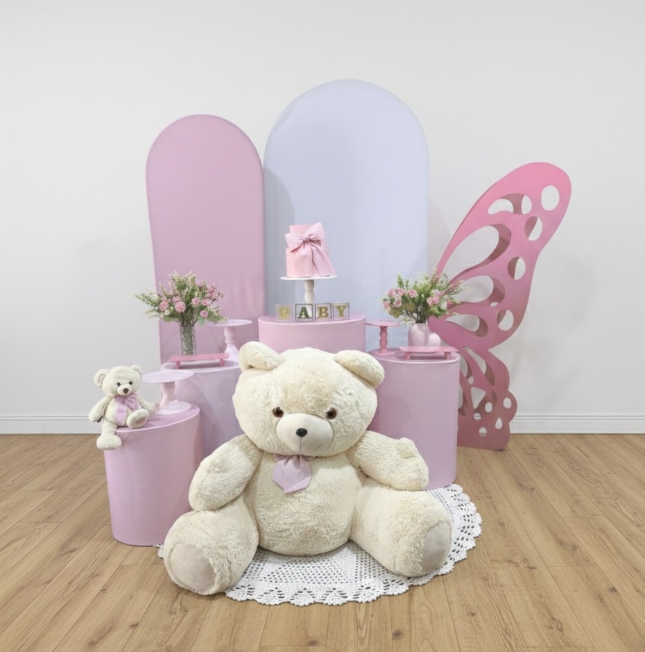 Chá de Bebe Luxo Rosa - Detalhes