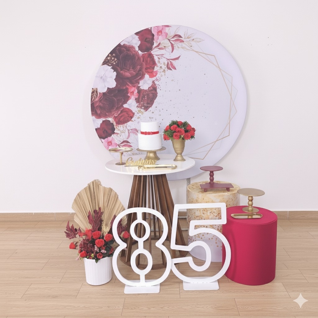 Kit Luxo Vermelho Com Dourado  - Detalhes
