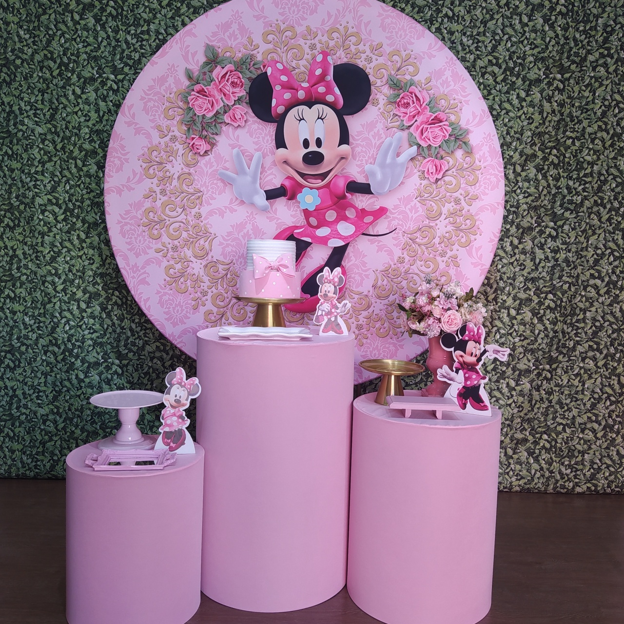 Kit Ouro - Minnie Rosa - Detalhes