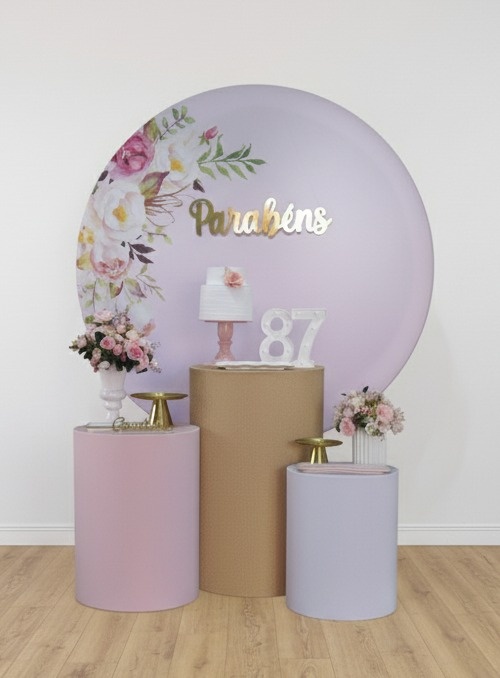 Kit Ouro Floral Rosa 60 Anos - Detalhes