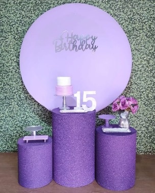Kit Ouro Lilas Com Roxo - Detalhes
