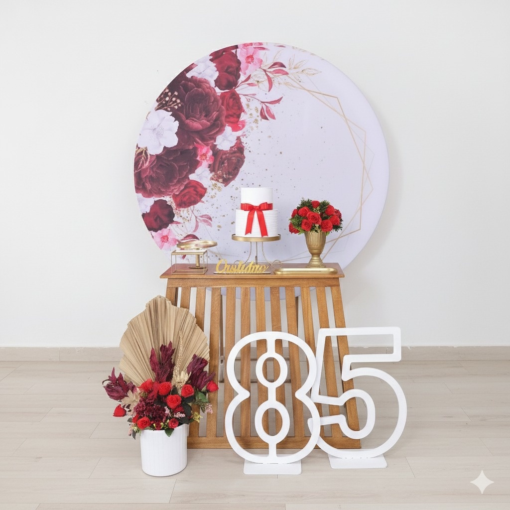 Kit Luxo Marsala Com Dourado  - Detalhes