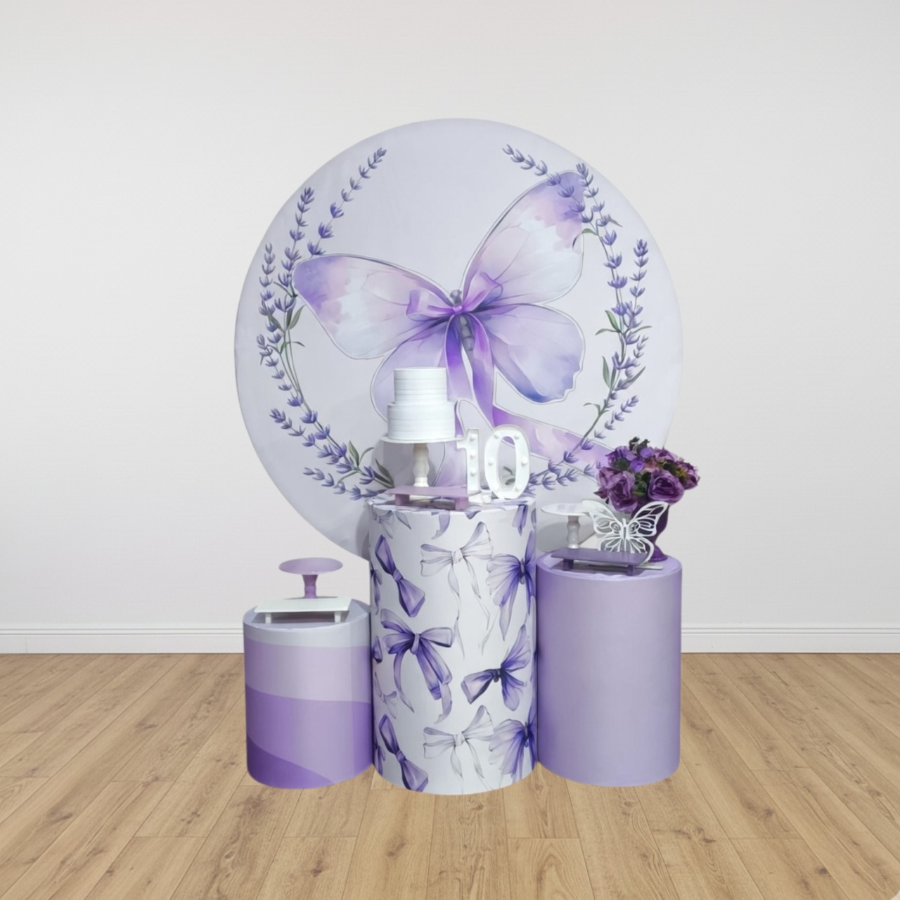 Kit Ouro - Borboleta Lilas I - Detalhes