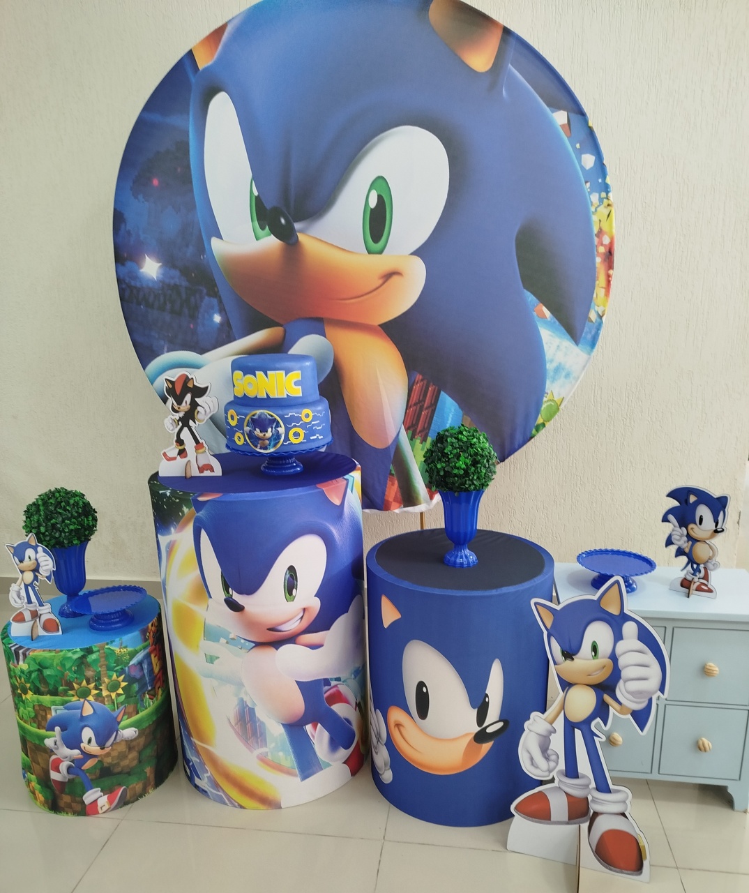 Sonic  - ana_decoracoes.peguemonte