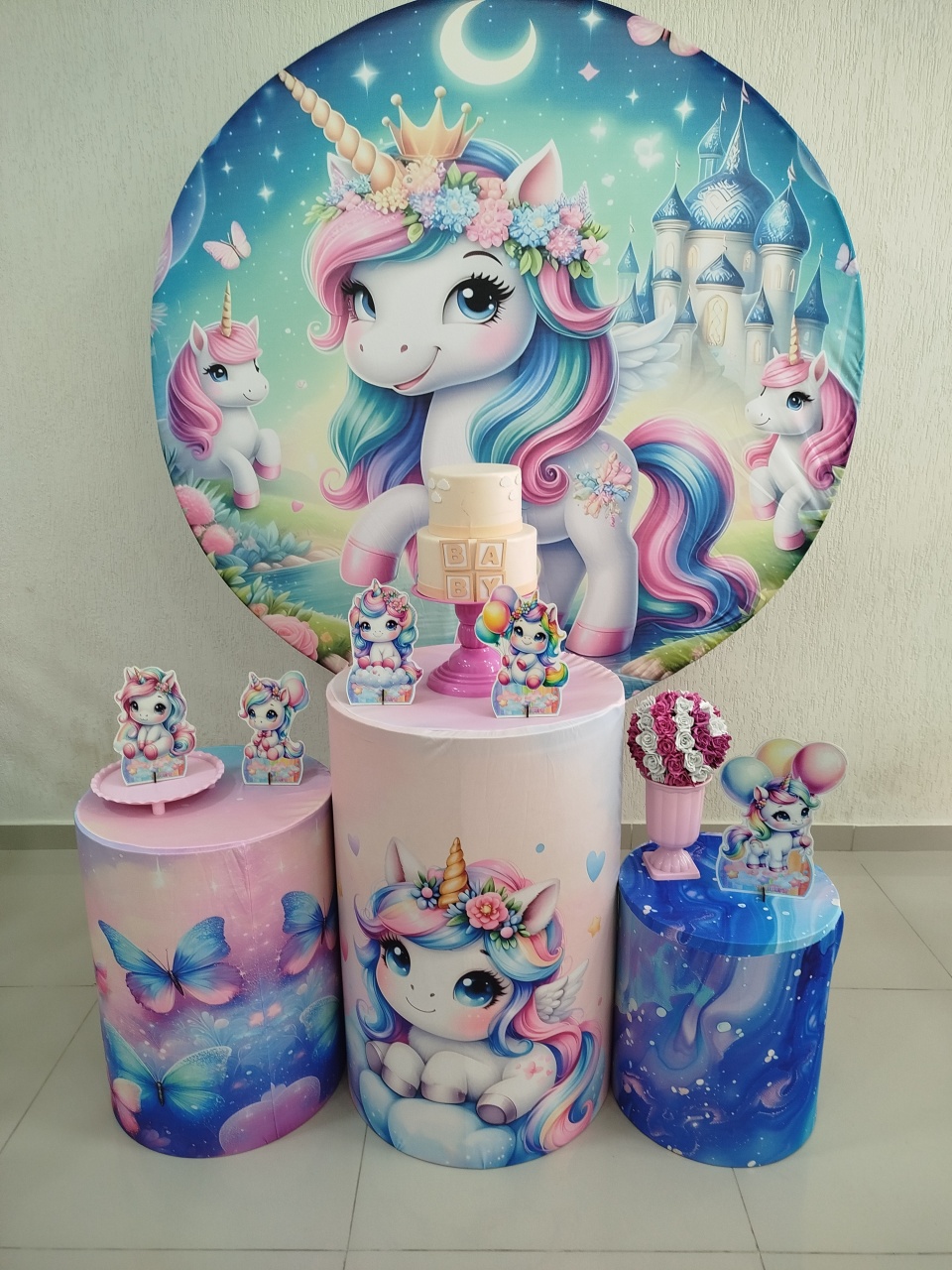Unicórnio Baby  - ana_decoracoes.peguemonte