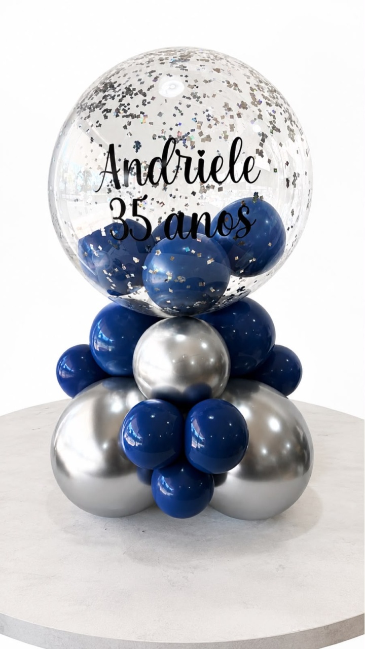 Balão Personalizado Luxo - LuaPegueMonte