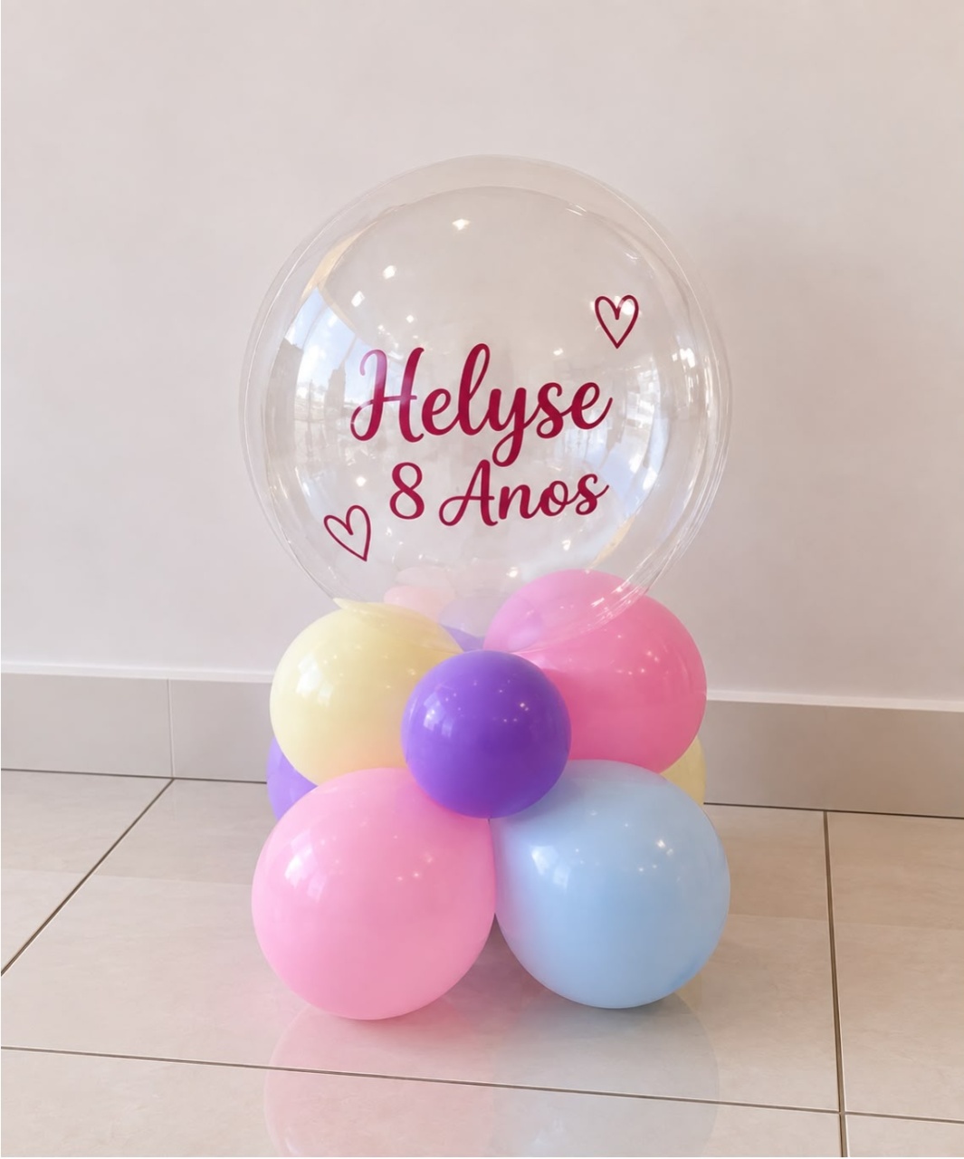 Balão Personalizado Simples - LuaPegueMonte