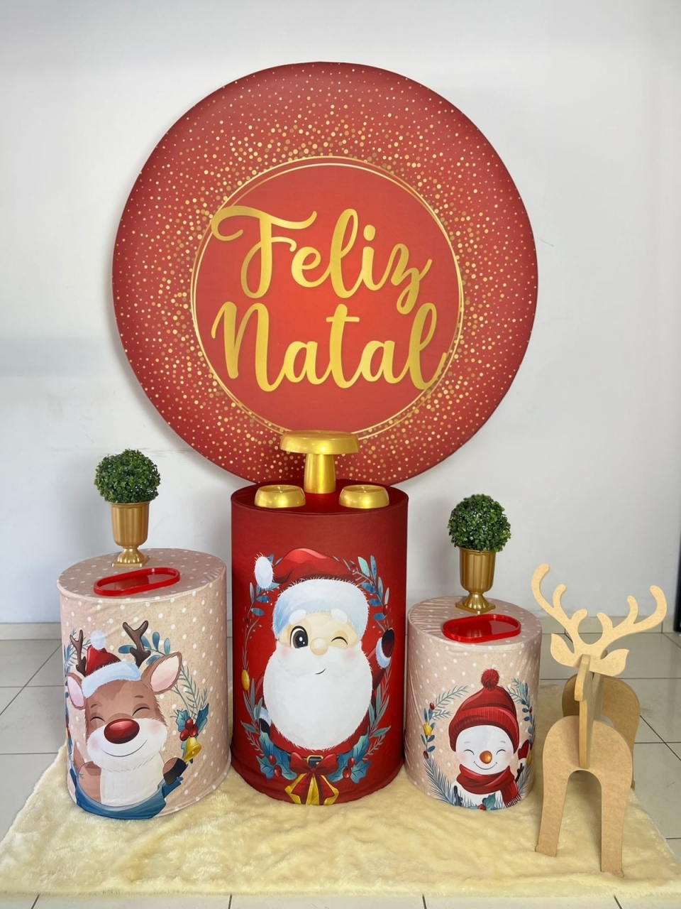 Feliz Natal Dourado - LuaPegueMonte