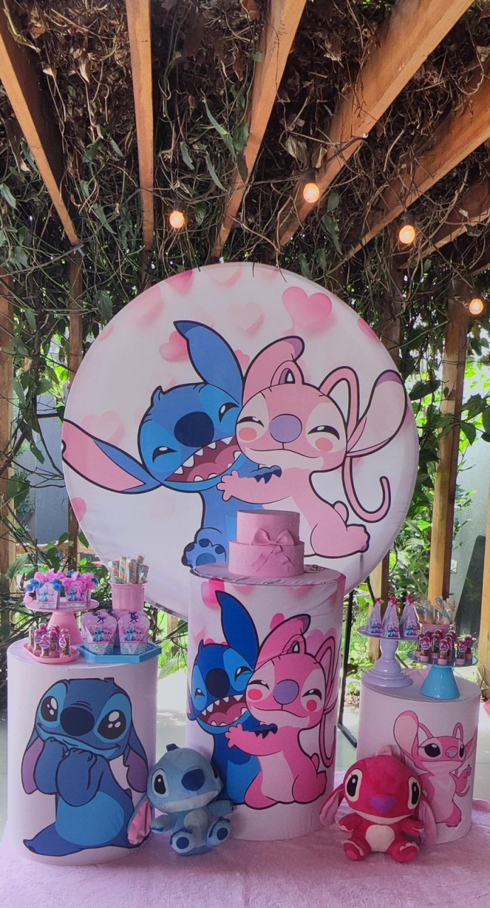 Stitch Rosa - LuaPegueMonte