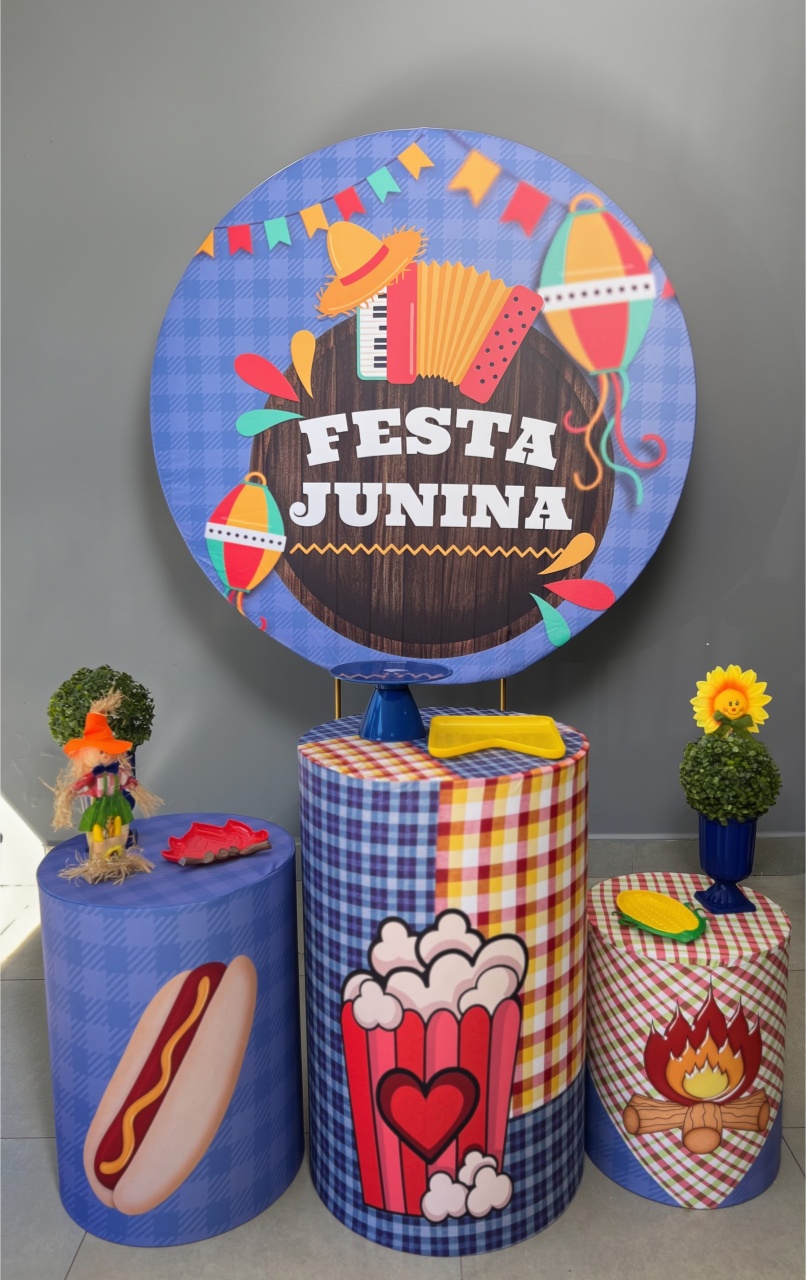 Festa Junina Azul - LuaPegueMonte