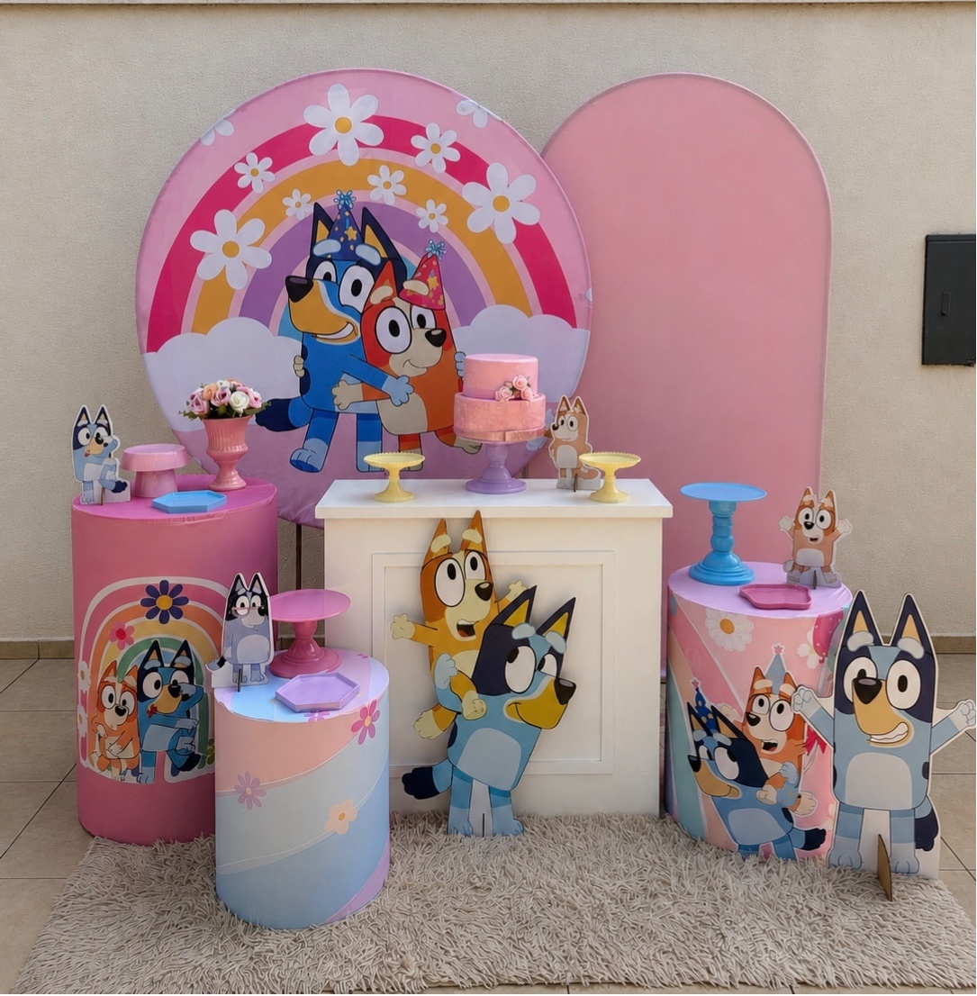 Bluey Menina Completo - Luli Pegue e monte 