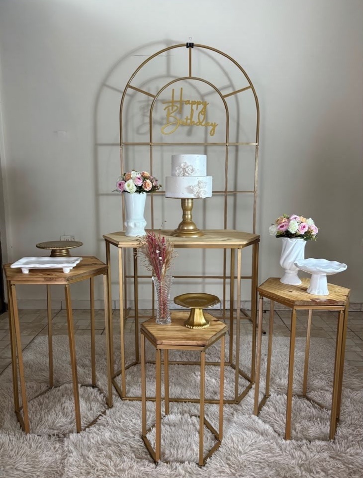 Kit Dourado E Branco Adulto - Luli Pegue e monte 